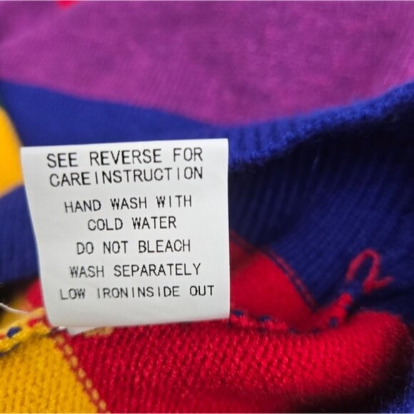 NEW Rainbow Sweater Oversized S - Picture 5 of 9